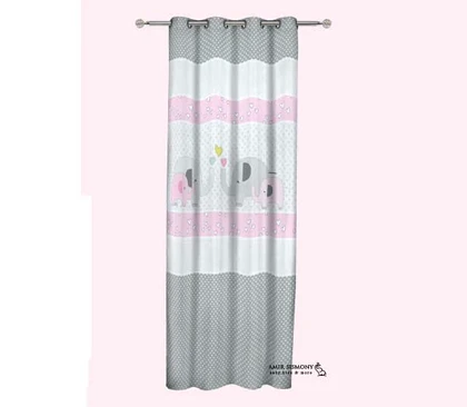 پرده اتاق کودک رزبرن طرح FAMILYLOVE-GIRL