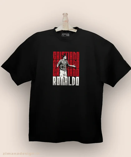 تیشرت لش مردانه و زنانه طرح کریستیانو رونالدو کد 961