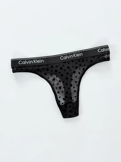 شورت بکلس گیپور طرح قلب نوشته Calvin klein