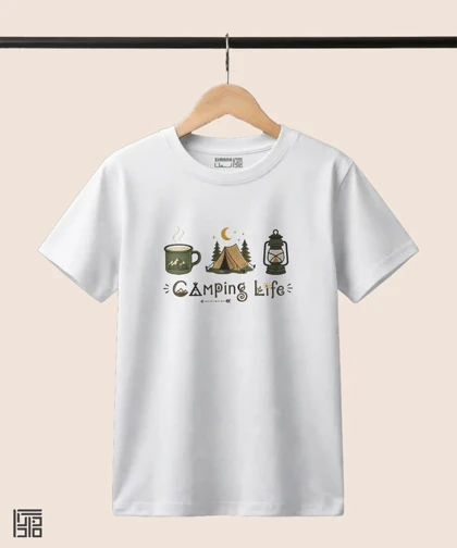 تیشرت بچگانه طرح زندگی کمپینگ Camping Life