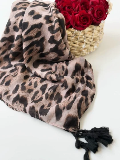 2059-شال نخی پلنگی