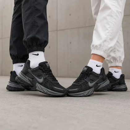 کفش و کتانی اسپرت مردانه و زنانه مدل نایک کوشلون NIKE V2K رنگ مشکی طوسی کد 41832