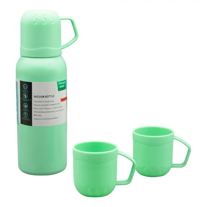 ست فلاسک و لیوان استیل وکیوم مدل DWX ظرفیت 0.6 لیتر