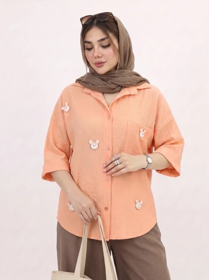 شومیز ینزی عروسکی تک جیب