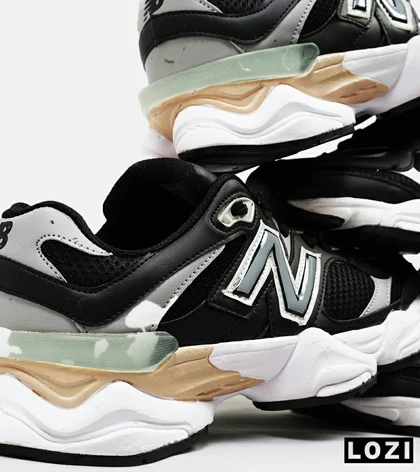 کفش کتانی مردانه و زنانه مشکی طوسی NEW BALANCE 9060 مدل 4972
