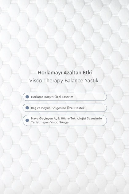 بالش Yataş مدل Visco Therapy Balance Medikal ویسکو - سفید