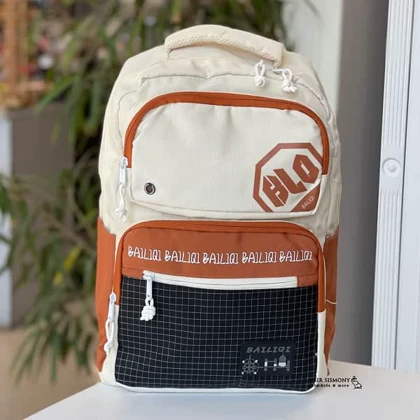 کوله مدرسه برزنتی چهارخونه BAILIQI