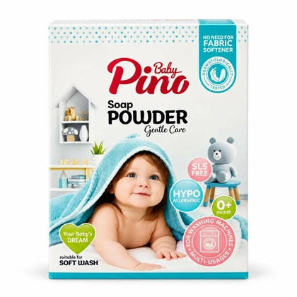 پودر صابون ماشین لباسشویی نوزاد و کودک پینو 400 گرمی