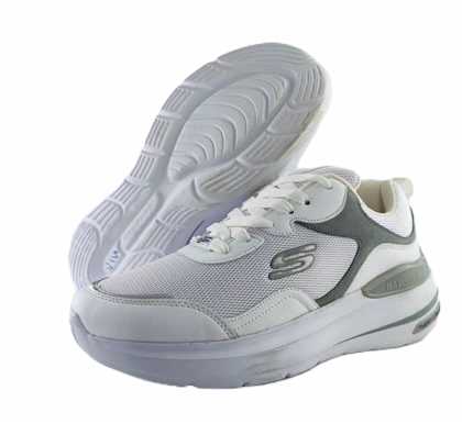 کفش اسپرت و روزمره زنانه و پسرانه برند اسکچرز Skechers مدل چرم تام سفید کد 230