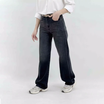 شلوار جین نیم بگ 1008613