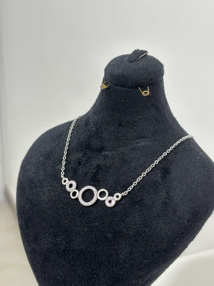 گردنبند نقره خاص حلقه درهم 991