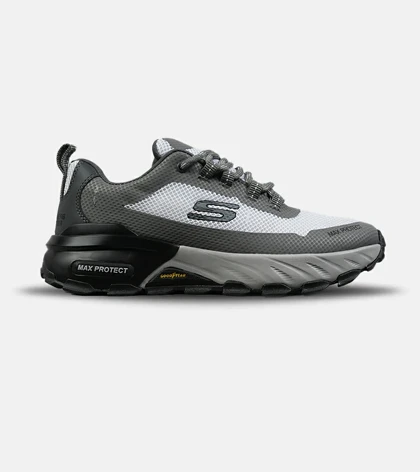 کفش کتانی طبی ورزشی طوسی سفید SKECHERS max protect مدل 8560