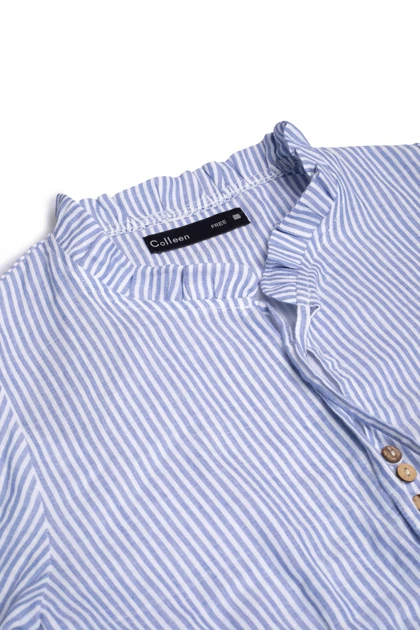 پیراهن لینن بلند - 9112