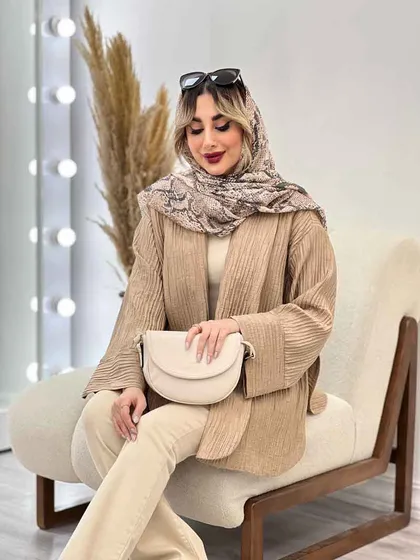 مانتو هلالی بغل چاک