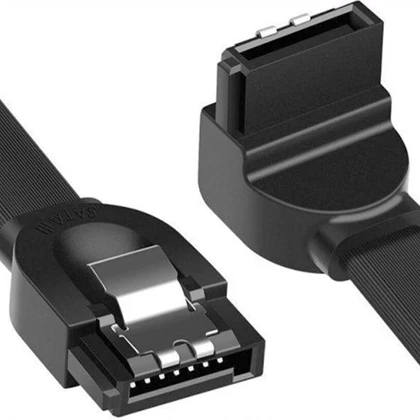 کابل دیتای هارد SATA3.0 نیم متری یوگرین UGREEN US217 30797 - زانویی 90 درجه