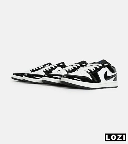 کفش کتانی مردانه سفید مشکی نایک NIKE jordan 1