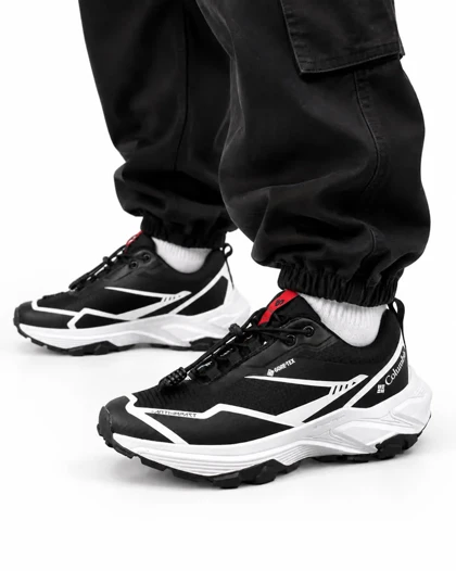 کفش کتانی رانینگ مردانه کلمبیا گورتکس مشکی سفید Columbia Goretex