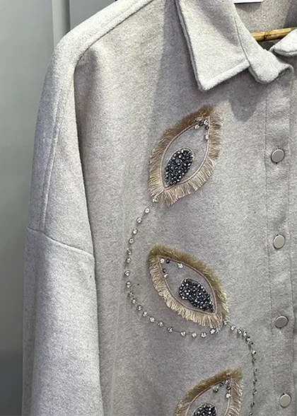 شومیز فوتر نگین دوزی