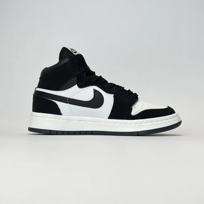 کفش روزمره جردن 1 ساق‌دار مشکی سفید