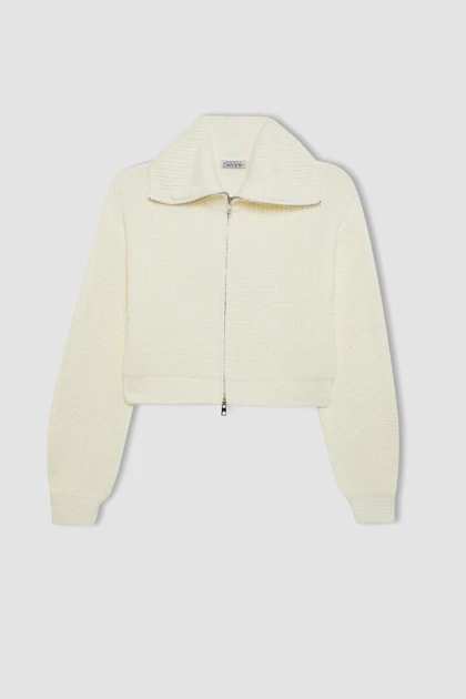 ژاکت کش باف پشمی زنانه اورجینال دیفکتو defacto