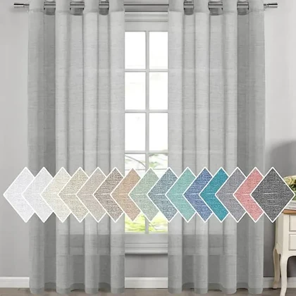 پرده کتان فوروارد Forward مدل FCLT90012 سایز 280 × 150 سانتی متر (یک عددی)