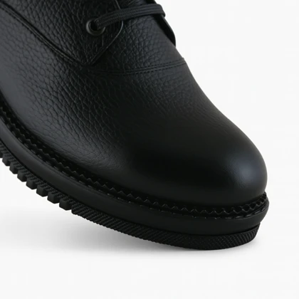 نیم بوت زنانه چرم یلسان مدل ویگور کد 690-GF