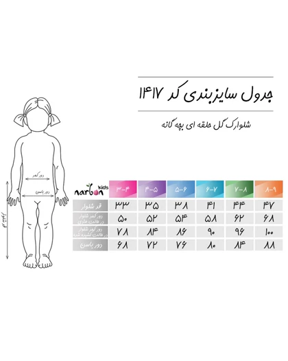 شلوارک گل حلقه‌ای بچه گانه