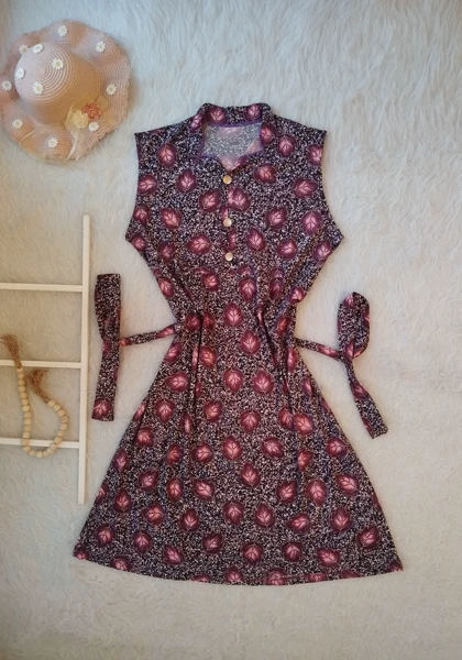 سارافون دکمه دار زنانه کد 403099