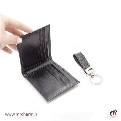 ست چرم کیف پول و جاسوئیچی mrc1318-34