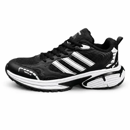 کفش کتانی مردانه مدل آدیداس مشکی سفید adidas