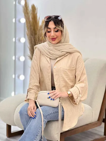 شومیز تک جیب نلی