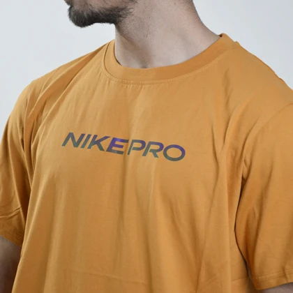 تیشرت ورزشی مردانه نایک مدل Mub-0704 خردلی