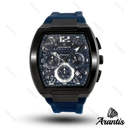 ساعت مردانه رومانسون دایمند سه موتوره سورمه ای m-10198
