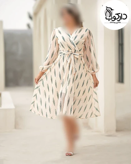 پیراهن مجلسی جنس کرپ حریر