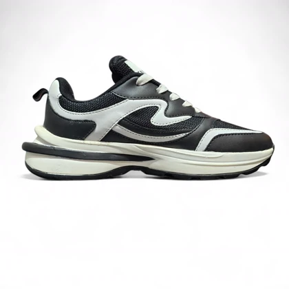 کتانی زنانه مدل فشیون مشکی سفید