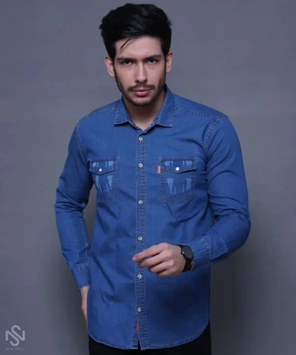 پیراهن جین سنگشور پارچه ترک کاور کش M_2XL