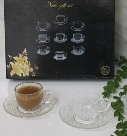 ست فنجان و نعلبکی چای خوری طرحدار