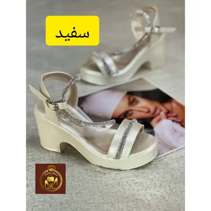 صندل مجلسی نگینی زنانه دور مچی رکابدار طبی