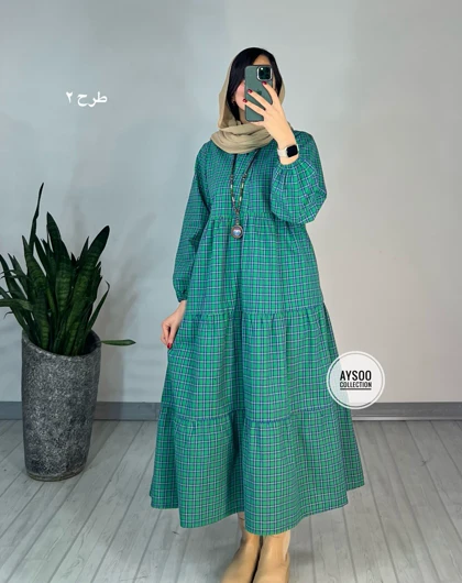 پیراهن مانتویی طلیعه