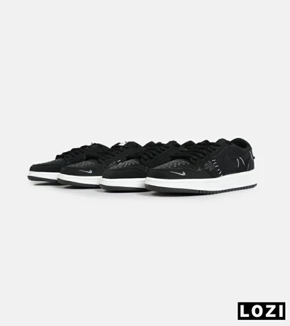 کفش کتانی مردانه و زنانه مشکی نایک NIKE jordan vodoo