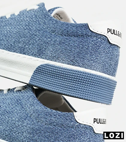 کفش کتانی مردانه آبی سفید PULL & BEAR