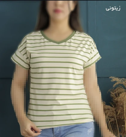 تیشرت یقه هفت سرشانه دکمه درنا