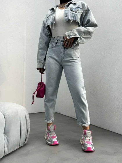 شلوار مام ساده