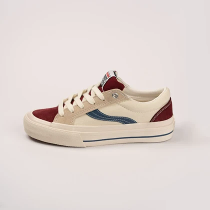 کفش ویژن کرم زرشکی/Vision Street Wear Beige
