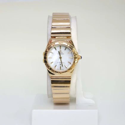 ساعت مچی زنانه امگا Omega تمام استیل با قفل پروانه ای