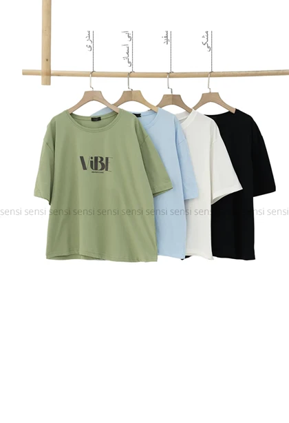 تیشرت باکسی vibe کد 1005723