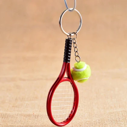 جاکلیدی و آویز کیف Mini Sports Key Chain سه بعدی طرح راکت تنیس