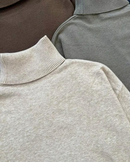 پیراهن بافت یقه اسکی بلند کد 5353