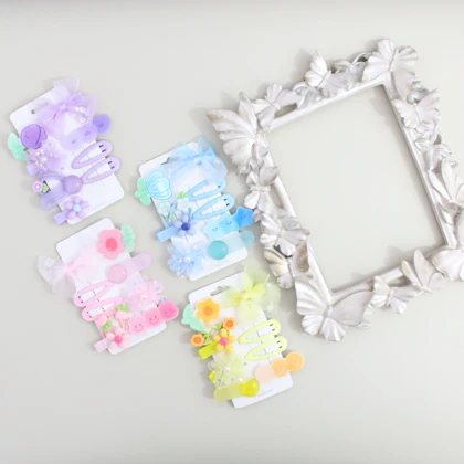 گل سر گل‌های بهاری – مجموعه کش و گل سر در 4 رنگ متنوع