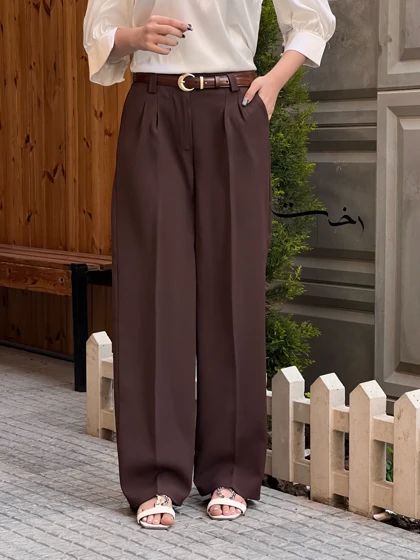 شلوار بگ پارچه ای مرگان